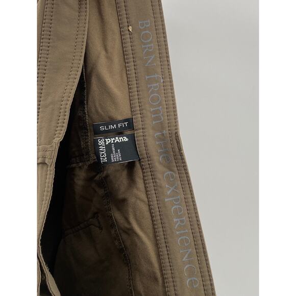 PRANA Men's Light Brown Slim-Fit Straight-Leg Casual Pant SZ 38X32 - Picture 8 of 12